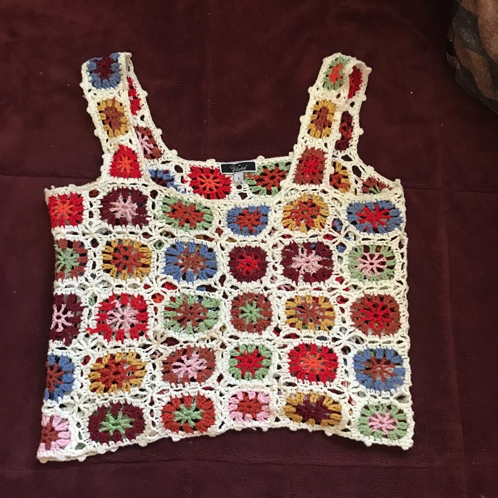 Floral Crochet Top